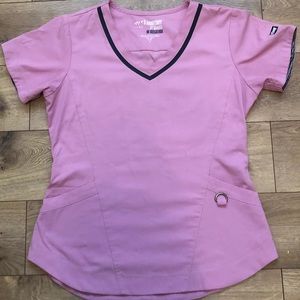 Greys Anatomy Pink Scrub Top